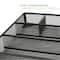 Mind Reader 11.75" Black 2-Piece Mesh Deep Drawer Organizer